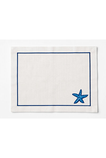 Elegancembroidery Starfish Embroidered Placemat 35X45 cm |   Stain-Resistant ...