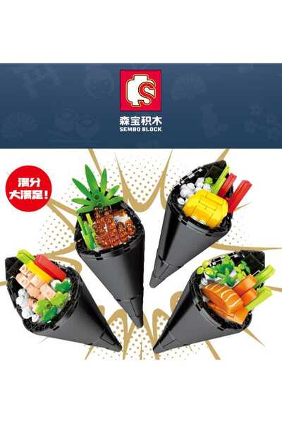 Tradesor Σετ κατασκευών DIY με τουβλάκια - Sushi - 601407/601410 - 359898