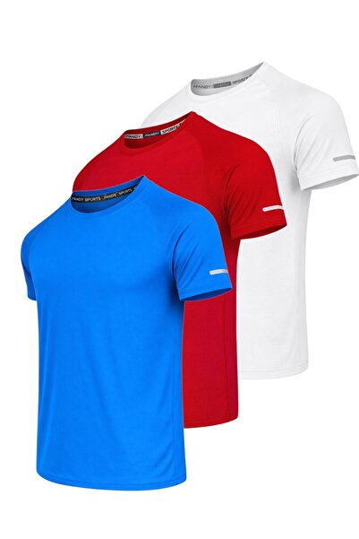 pandy 3-Pack of Quick-Dry Athletic Technical Sports T-Shirts