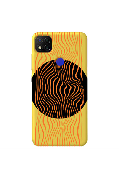 Other Xiaomi Redmi 9c Trapezoidal lines Yellow Colored Silicone TPU Θήκη