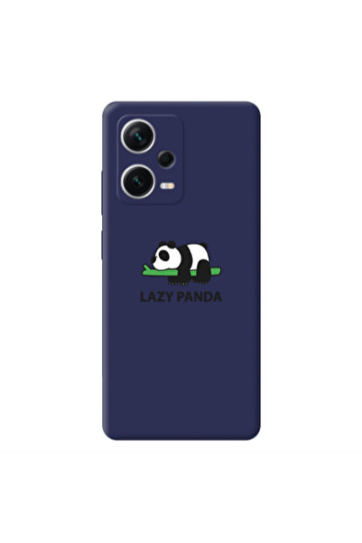 Other Xiaomi Poco X5 Lazy panda Dark blue Colored Silicone TPU Θήκη