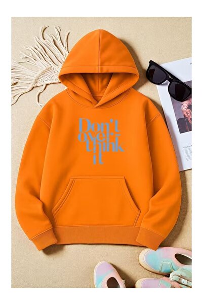 ZİYMO Unisex Hooded Printed Relaxed Fit Sweatshirt