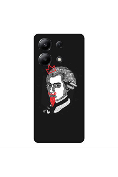 Other Xiaomi Redmi Note 13 4G Bearded Black Colored Silicone TPU Θήκη