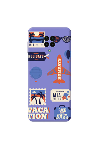 Other Xiaomi Redmi Note 9 Pro Vacation Purple Colored Silicone TPU Θήκη