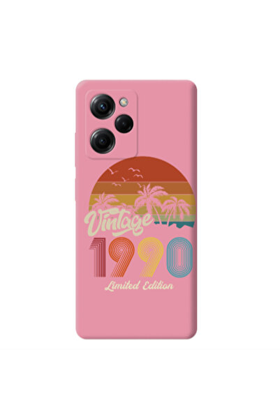 Other Xiaomi Poco X5 Pro Vintage Pink Colored Silicone TPU Θήκη