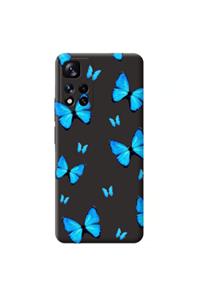 Other Xiaomi Redmi Note 11 Pro 5G Mix Butterfly Black Colored Silicone TPU Θήκη
