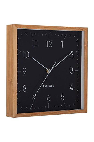 Karlsson Ρολόι Τοίχου Κομψό Τετράγωνο KA6114BK 29,2x4,5x29,2εκ. - Μαύρο
