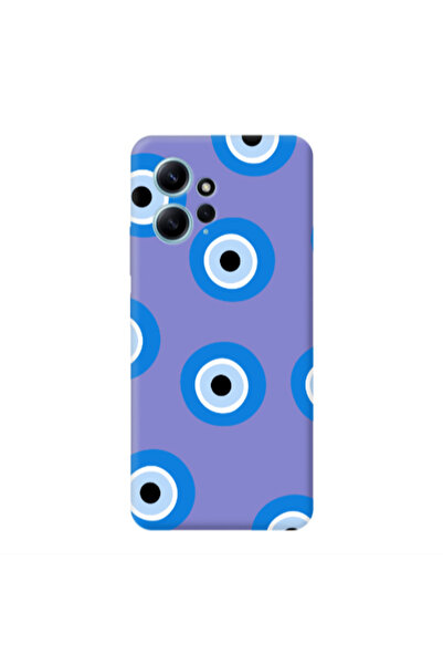 Other Xiaomi Redmi Note 12 4G Evil eyes beads Purple Colored Silicone TPU Θήκη