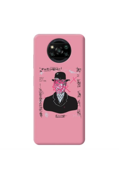 Other Xiaomi Poco X3 Pro Awes Pink Colored Silicone TPU Θήκη