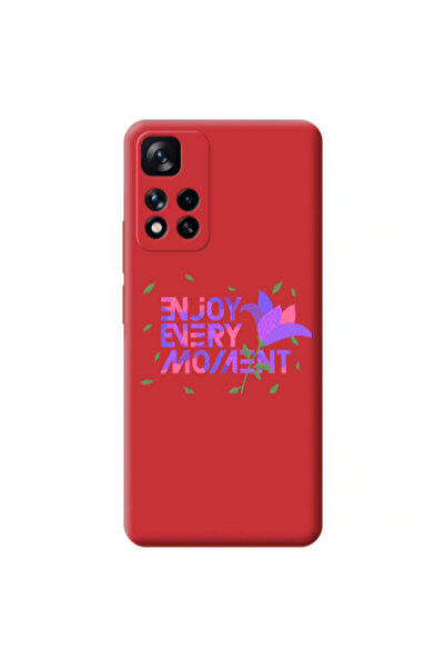 Other Xiaomi Redmi Note 11 Pro 5G Enjoy Every Moment Red Colored Silicone TPU...