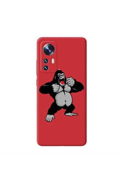 Other Xiaomi Mi 12 Pro Angry Gorilla2 Red Colored Silicone TPU Θήκη