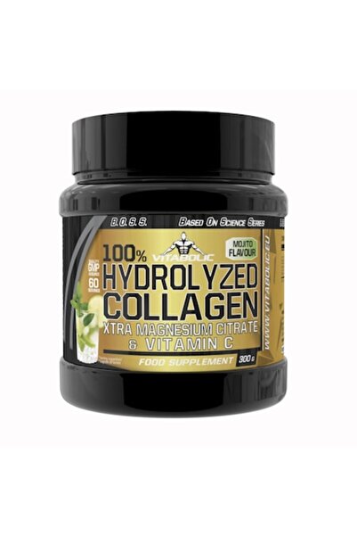 Vitabolic Colagen Hidrolizat 300g, 100% Colagen Hidrolizat cu Vitamina C și M...