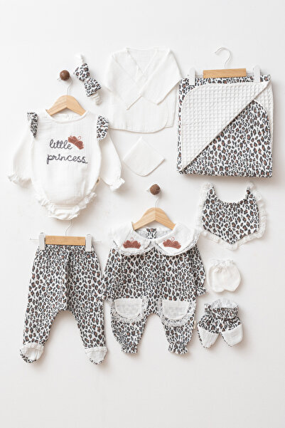yukobaby bebeğiniz için en doğalı Baby Girl 100% Cotton Double Layer Leopard ...