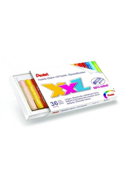 Pentel Oil Pastels 36-Piece Oil Pastel XXL Crayon Set