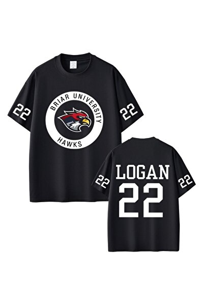 Vordevia Off Campus Logan 22 Βαμβακερό T-shirt με στάμπα σε μεγάλο μέγεθος