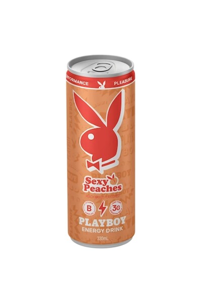 Playboy Băutură energizantă Sexy Peaches 330ml – Aromă de piersică și mango, ...