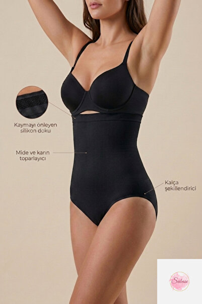 Sabase Seamless High Waist Slip Corset - Underbust Abdomen and Hip Gathering ...