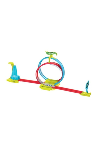 HOT WHEELS Neon Speeders Laser Stunt Slamway cu 1 Mașină - Mattel