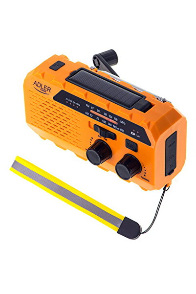 adler Radio portabil cu lanternă, mufă jack de 3,5 mm, 1200mAh