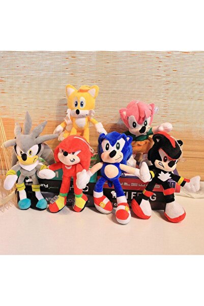 Takara Tomy مجموعة من 6 ألعاب قطيفة مقاس 35 سم سونيك شادو