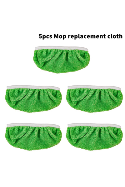 Choice1 A5 5/10pcs Green/gray Mop Cloth, Reusable, Washable Ultra-fine Fiber,...