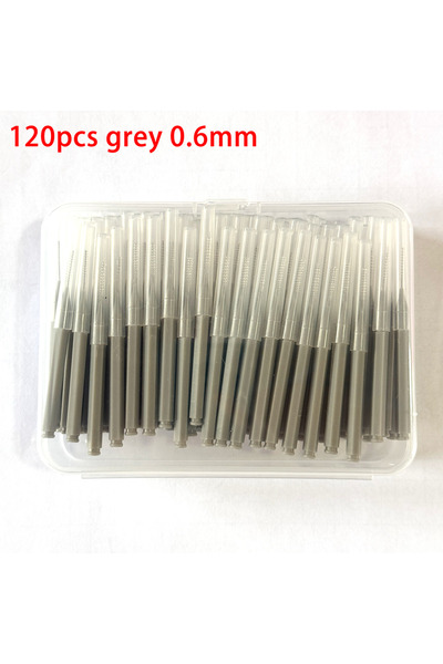 Choice6 120pcs grey 0.6mm 120Pcs/Box Interdental Brushes Health Care Tooth Es...