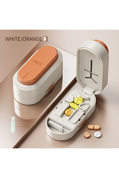 Choice1 قاطع حبوب مستطيل الشكل سهل الاستخدام باللون البرتقالي، تصميم متين يسا...