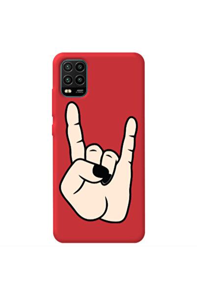 Other Xiaomi Mi 10 Lite Rock Red Colored Silicone TPU Θήκη