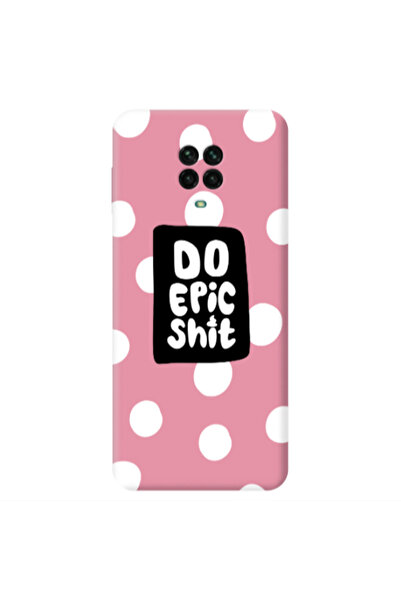 Other Xiaomi Redmi Note 9 Pro Do Epic Shit Pink Colored Silicone TPU Θήκη