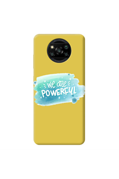 Other Xiaomi Poco X3 /X3 Pro We are Powerful Yellow Colored Silicone TPU Θήκη