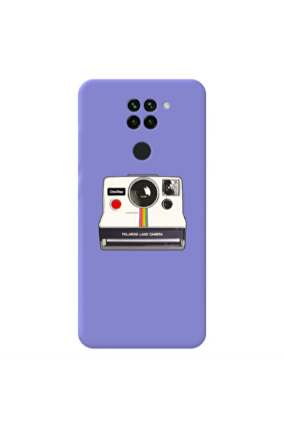 Other Xiaomi Redmi Note 9 Polaroid land camera Purple Colored Silicone TPU Θήκη