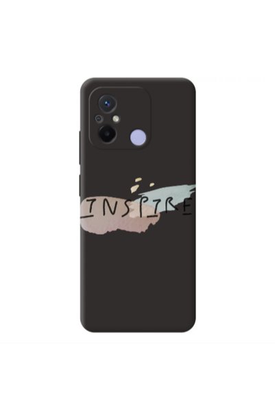 Other Xiaomi Redmi 12C Inspire Black Colored Silicone TPU Θήκη
