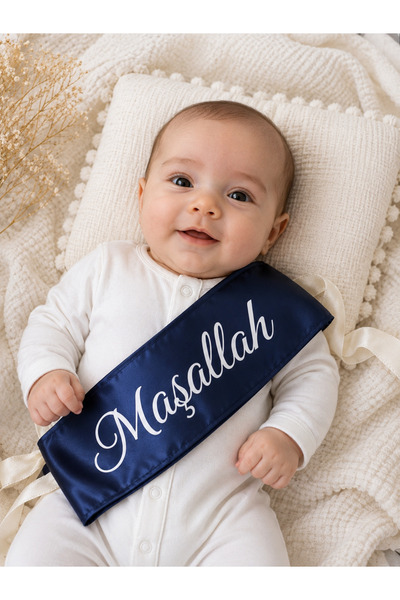 redbuttonkidsstore Maşallah yazılı bebek kuşağı / bebek sünneti