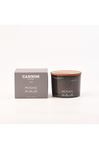 Cannon شمعة معطرة 350 جرام فسيفساء باللون الازرق -005B