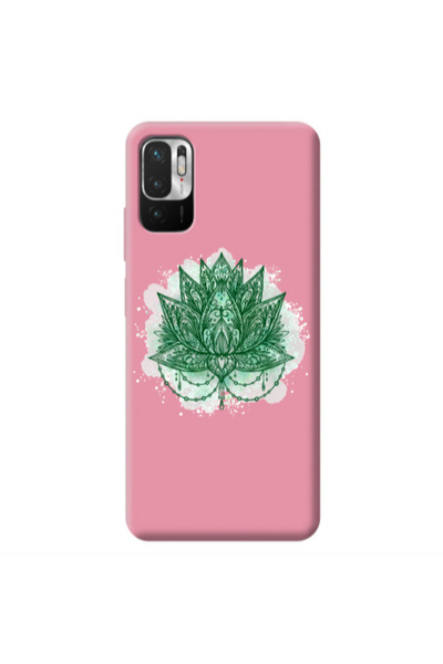 Other Xiaomi Redmi Note 10 Pro 5G Witch leaf Pink Colored Silicone TPU Θήκη