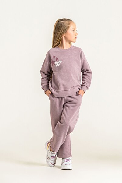 Rolypoly Girl's Creative Mood Blue Tracksuit Set Rp3927-C-V3