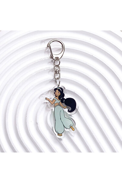 Choice9 5 cm 10 1/10Pcs Disney Aladin And The Magic Lamp Acrylic Keychain Bag...