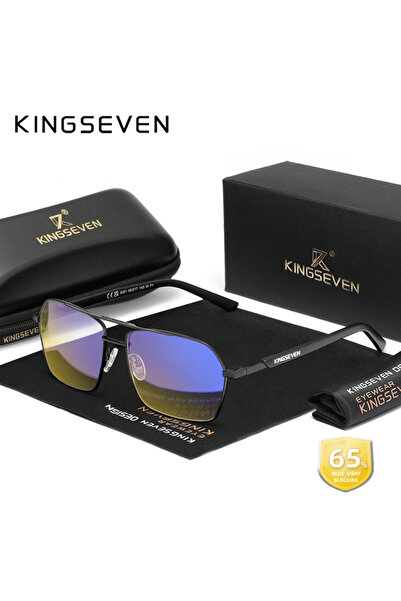 Choice4 نظارات F5 KINGSEVEN مستطيلة الشكل مضادة للأشعة الزرقاء للرجال/النساء،...