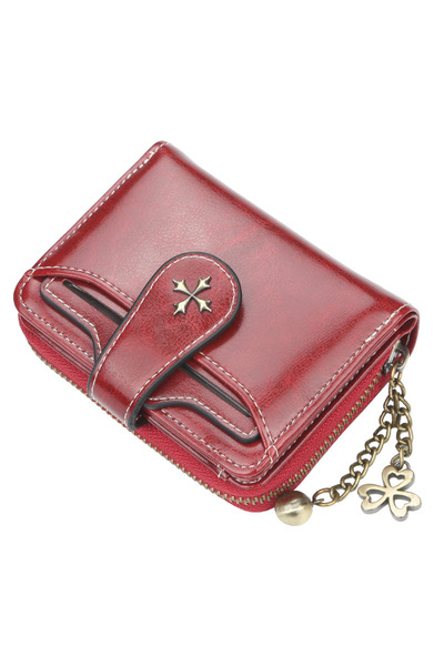 Choice Red 2023 New Women Wallets Fashion Short PU Leather Top Quality Card H...