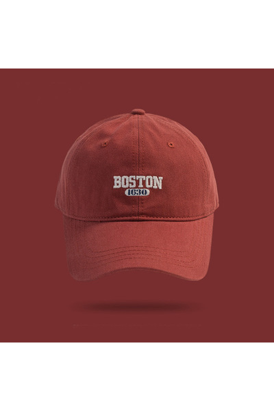 Choice7 Adjustable wine red Pink Sweet Girl Ins Embroidered Duck Tongue Hat V...