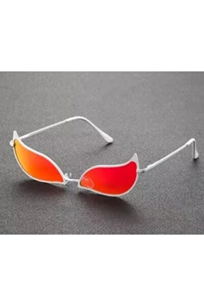 Choice As shown 1 Pc Flame-shaped Frame Glasses Fashion Trend Party Photo Dec...