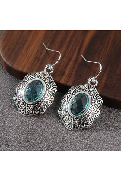 Choice A713-1 Retro Elegant Drop Shape Synthetic Zircon Earrings Women Fashio...