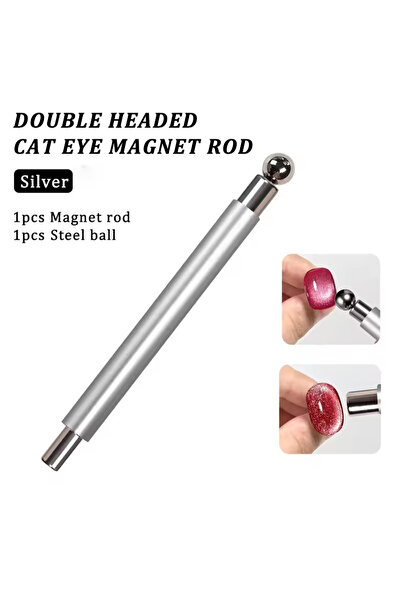 Choice4 Silver Set YIKOOLIN Round Steel Magnetic Ball Double-Headed Thickened...