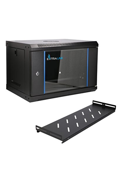 Extralink Dulap rack de perete LITE 6U 530X400 negru