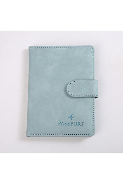 Choice1 Sky blue Leather Passport Holder Covers Case Waterproof Travel Wallet...