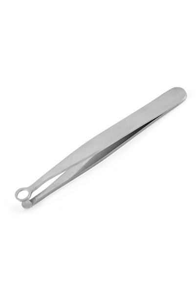 Choice1 A0548-Silver Universal Nose Hair Trimming Tweezers Stainless Steel Ey...