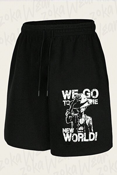 ZOKAWEAR Unisex One Piece We Go Design Printed Shorts