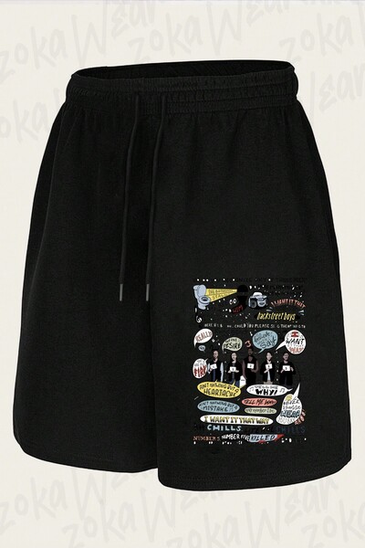 ZOKAWEAR Unisex I Want It That Way B99 Design Printed Shorts