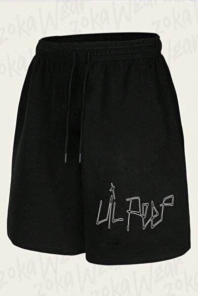 ZOKAWEAR Unisex Logo Lil Peep Design Printed Shorts