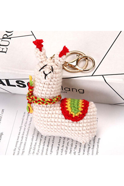 Choice Beige Fashionable and Cute Accessories Keychains Creative Hand Woven A...